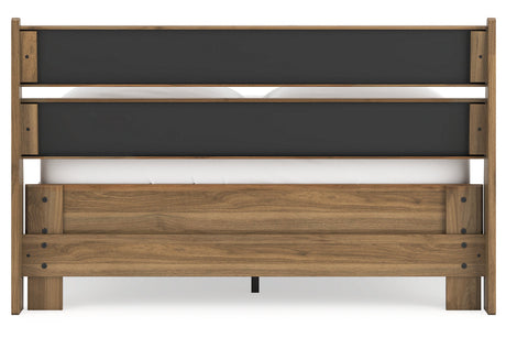 Deanlow Honey Full Platform Bed from Ashley - Luna Furniture