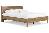 Deanlow Honey Queen Platform Bed from Ashley - Luna Furniture