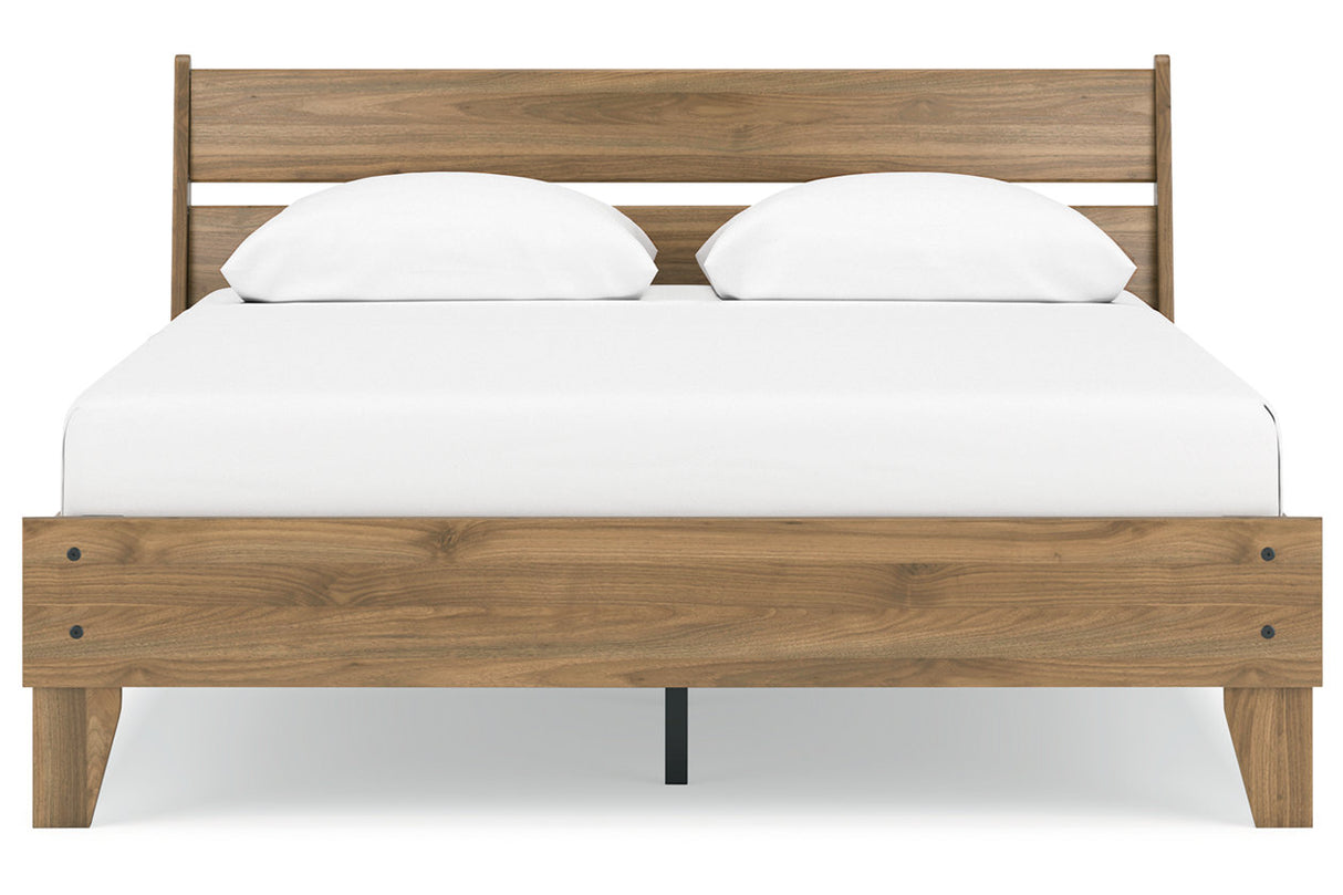Deanlow Honey Queen Platform Bed from Ashley - Luna Furniture