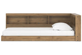 Deanlow Honey Twin Bookcase Corner Storage Bed from Ashley - Luna Furniture