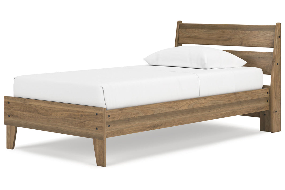 Deanlow Honey Twin Platform Bed from Ashley - Luna Furniture