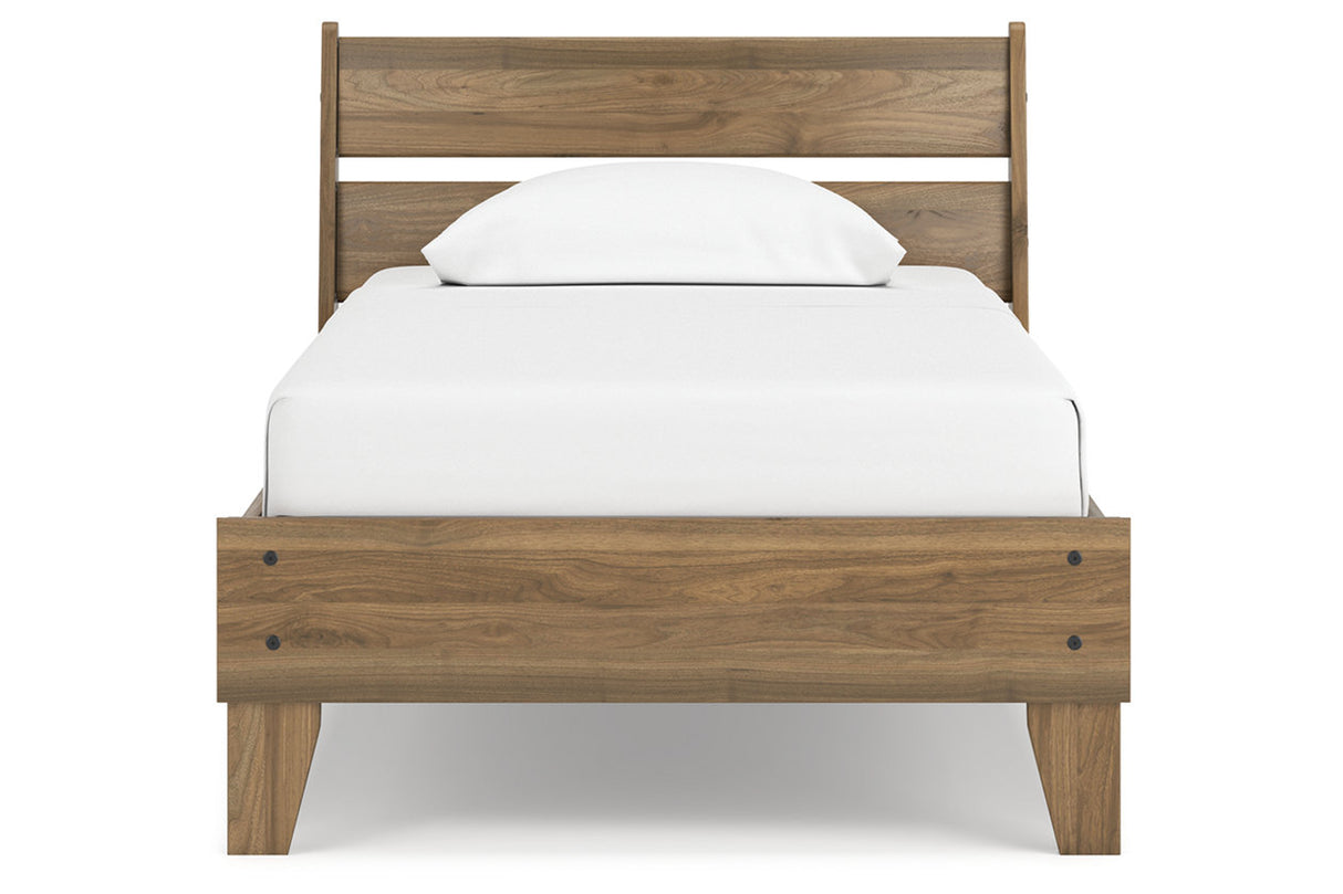 Deanlow Honey Twin Platform Bed from Ashley - Luna Furniture