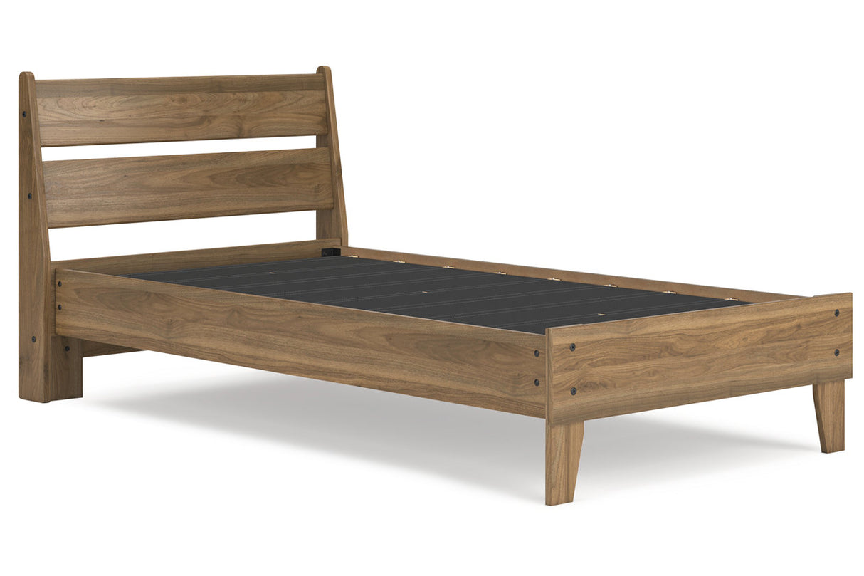 Deanlow Honey Twin Platform Bed from Ashley - Luna Furniture
