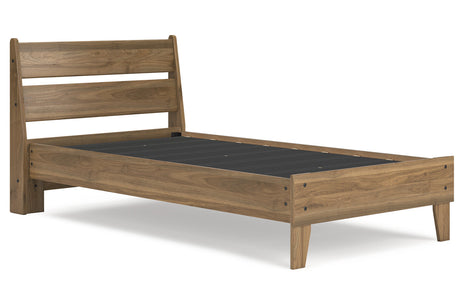 Deanlow Honey Twin Platform Bed from Ashley - Luna Furniture