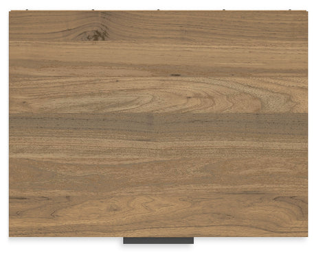 Deanlow Twin Platform Panel Bed with Dresser and 2 Nightstands in Honey from Ashley - Luna Furniture