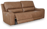 DeepWakes Caramel Power Reclining Sofa from Ashley - Luna Furniture