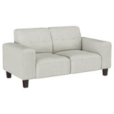 Deerhurst Beige 2-Piece Upholstered Tufted Track Arm Sofa Set from Coaster - Luna Furniture