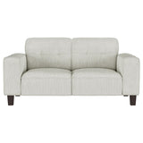 Deerhurst Beige 3-Piece Upholstered Tufted Track Arm Sofa Set from Coaster - Luna Furniture