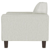 Deerhurst Beige Upholstered Tufted Track Arm Accent Chair from Coaster - Luna Furniture