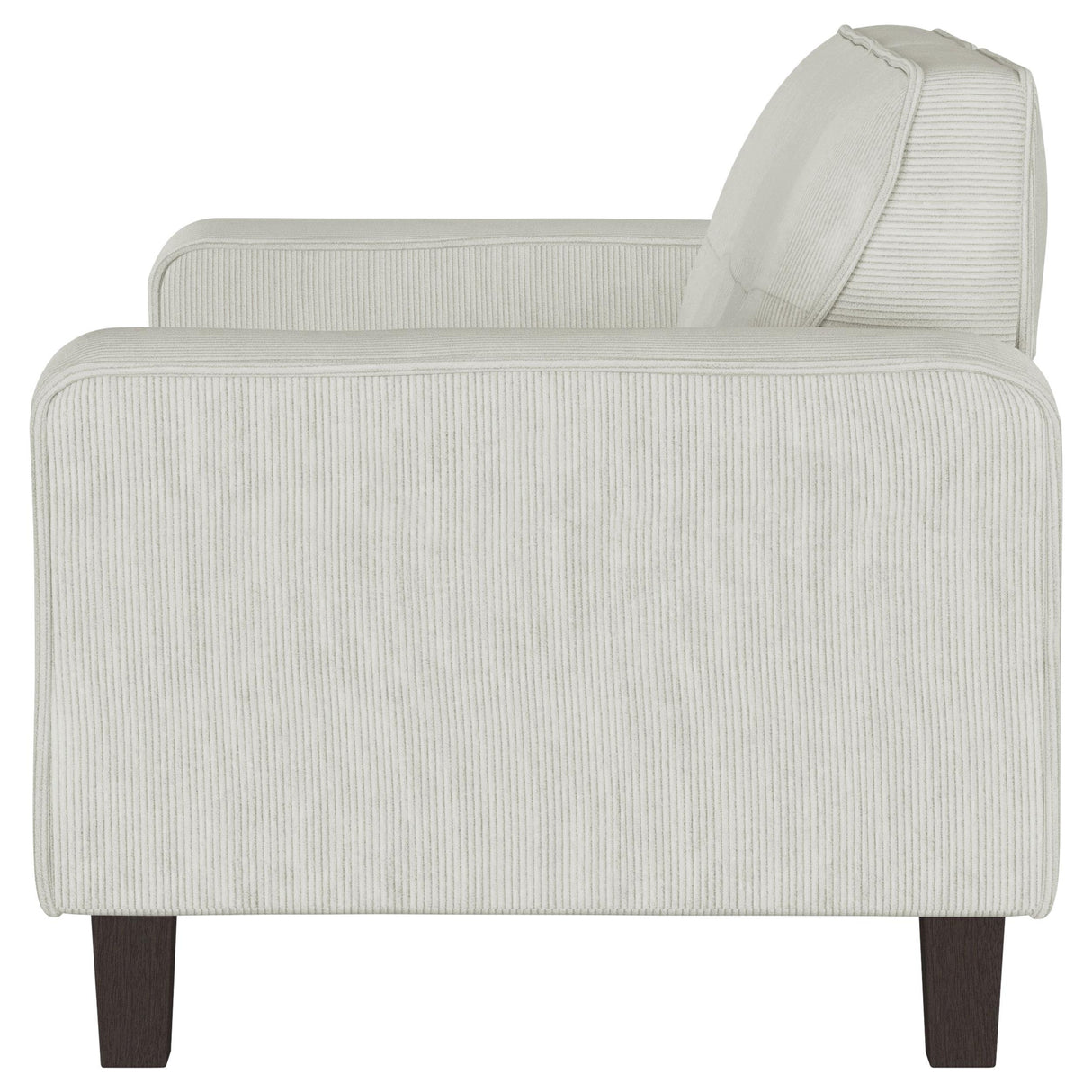 Deerhurst Beige Upholstered Tufted Track Arm Loveseat from Coaster - Luna Furniture