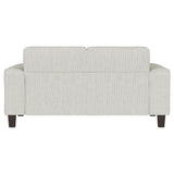 Deerhurst Beige Upholstered Tufted Track Arm Loveseat from Coaster - Luna Furniture
