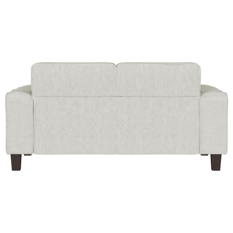 Deerhurst Beige Upholstered Tufted Track Arm Loveseat from Coaster - Luna Furniture