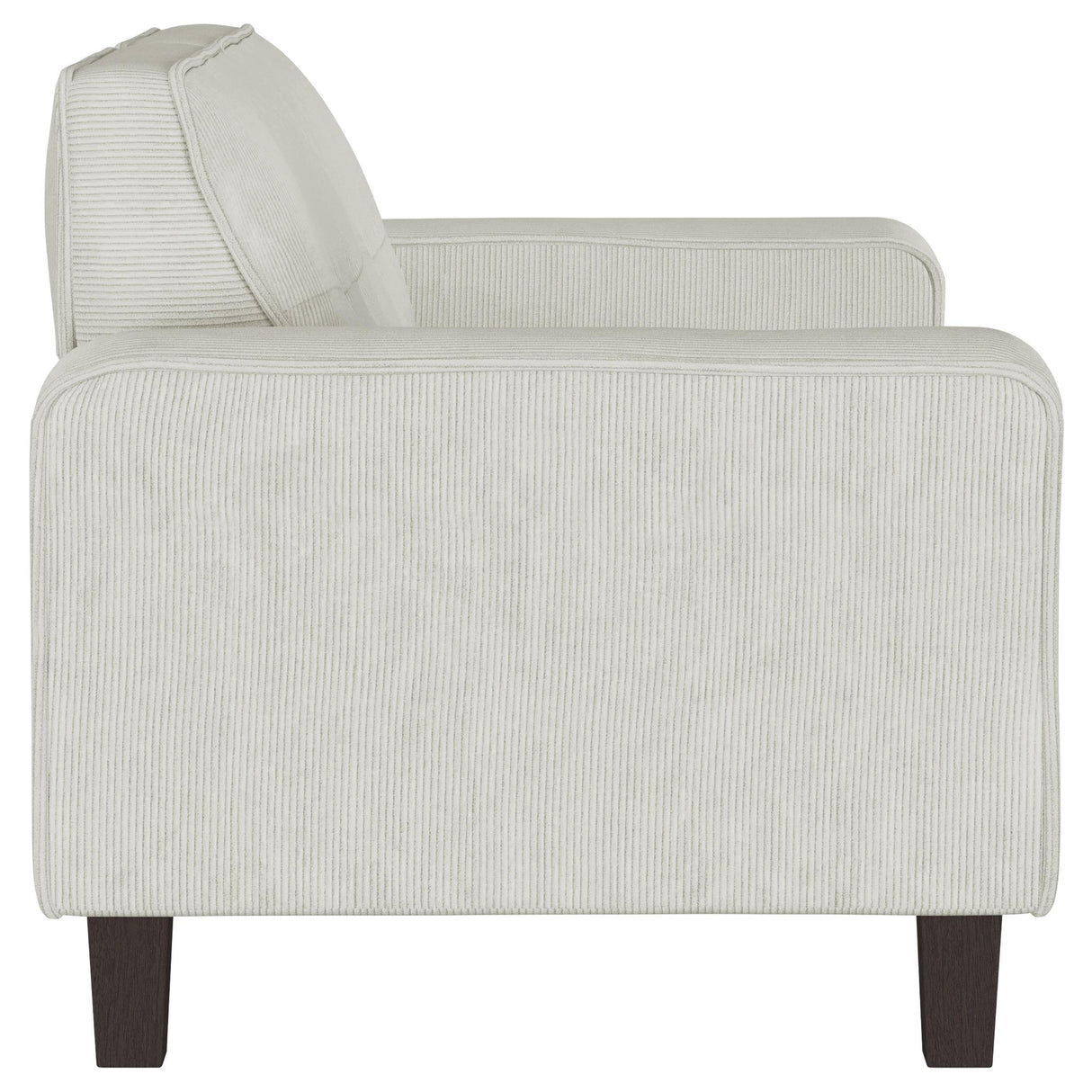 Deerhurst Beige Upholstered Tufted Track Arm Loveseat from Coaster - Luna Furniture