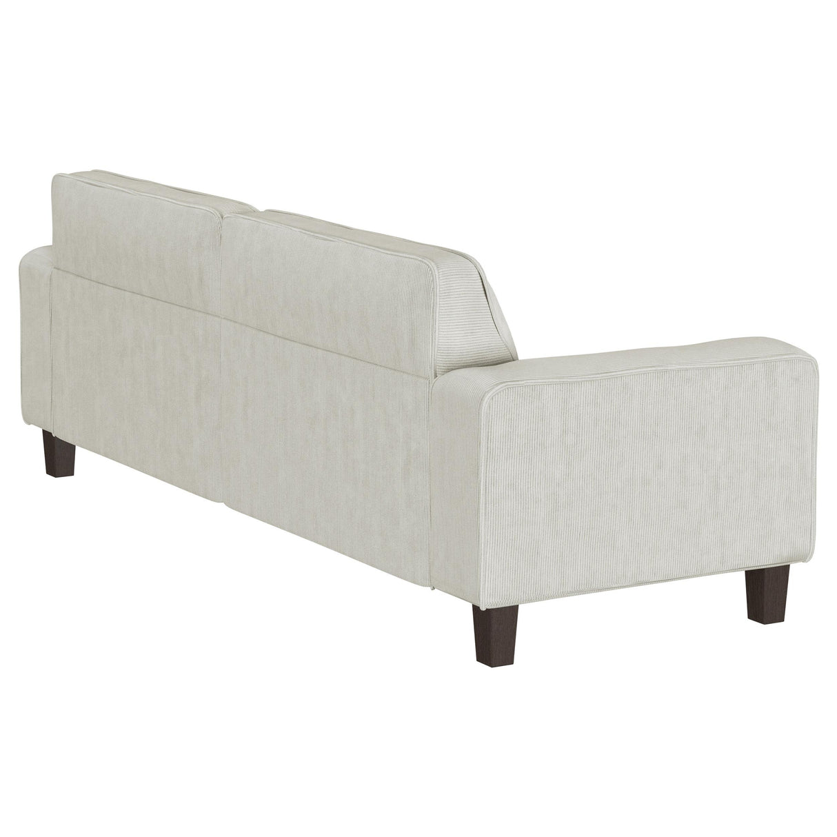 Deerhurst Beige Upholstered Tufted Track Arm Sofa from Coaster - Luna Furniture