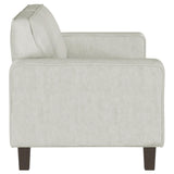 Deerhurst Beige Upholstered Tufted Track Arm Sofa from Coaster - Luna Furniture