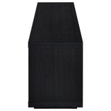 Deiter Black 79-inch TV Stand Fireplace Media Console from Coaster - Luna Furniture