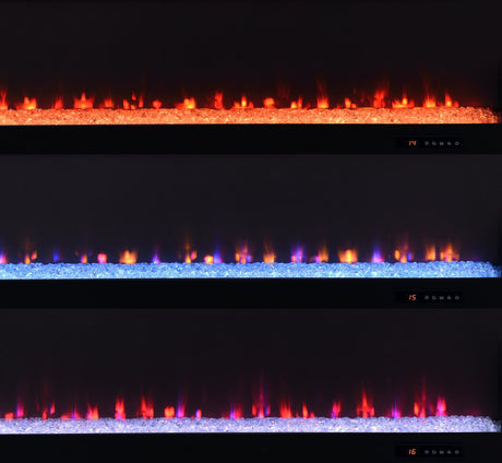 Deiter Black 79-inch TV Stand Fireplace Media Console from Coaster - Luna Furniture