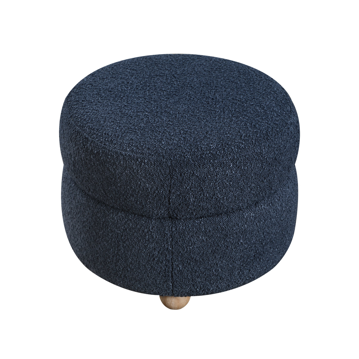 Delaney Blue Boucle Swivel Chair with Ottoman from Homelegance - Luna Furniture