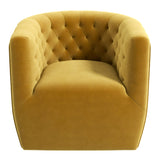 Delaney Gold Velvet Swivel Chair from Ashcroft Furniture - Luna Furniture