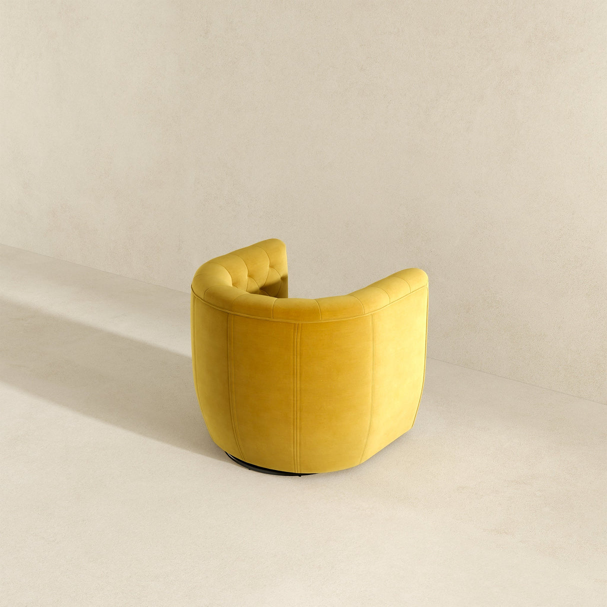 Delaney Gold Velvet Swivel Chair from Ashcroft Furniture - Luna Furniture