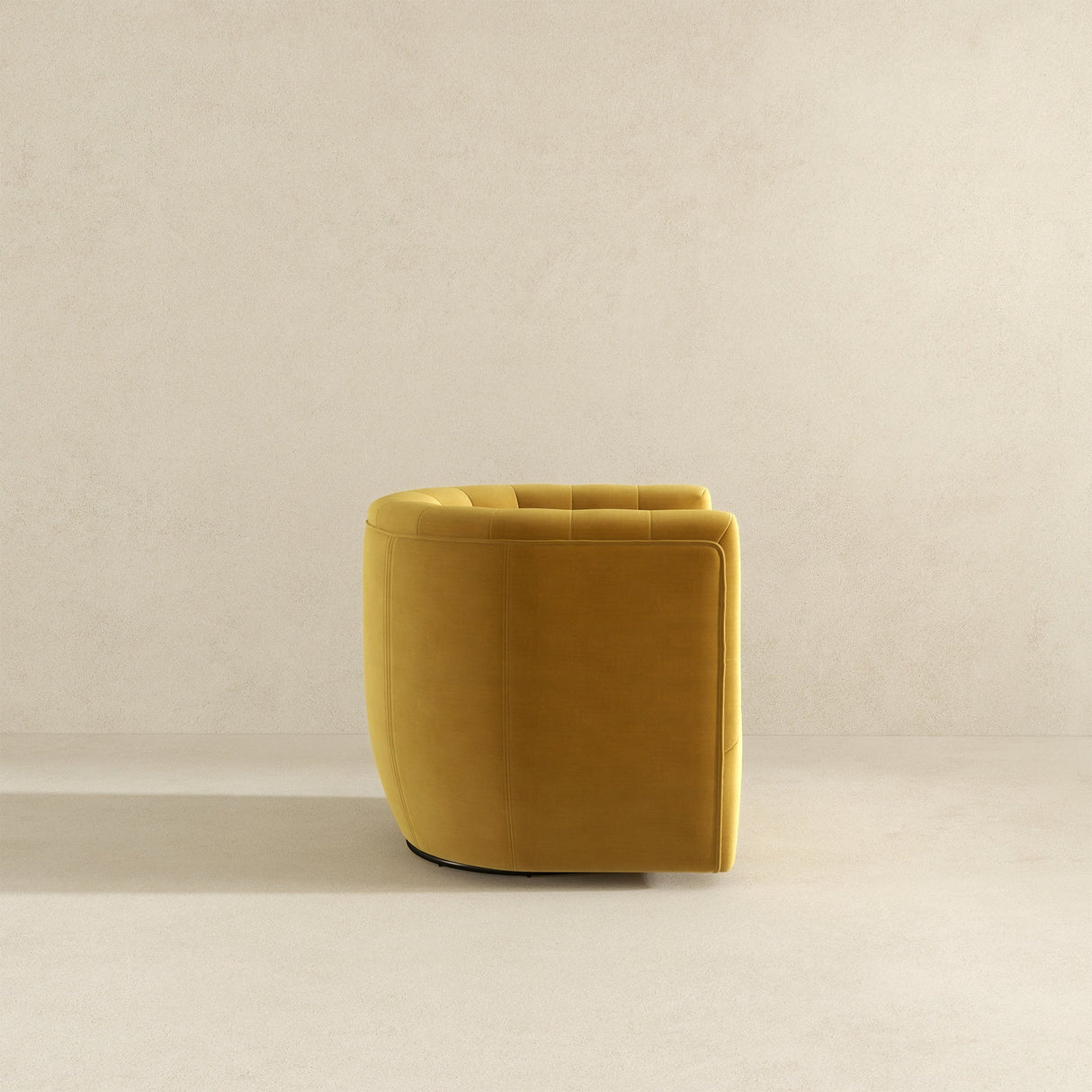 Delaney Gold Velvet Swivel Chair from Ashcroft Furniture - Luna Furniture