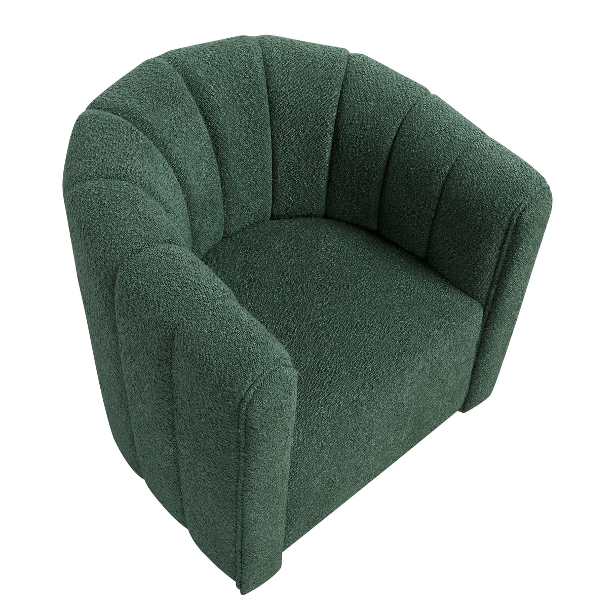 Delaney Green Boucle Swivel Chair with Ottoman from Homelegance - Luna Furniture