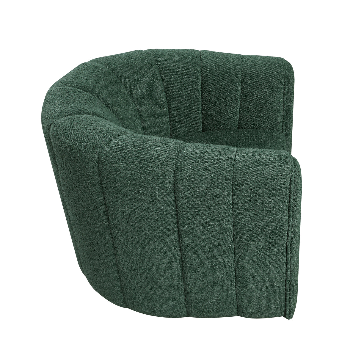 Delaney Green Boucle Swivel Chair with Ottoman from Homelegance - Luna Furniture