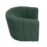 Delaney Green Boucle Swivel Chair with Ottoman from Homelegance - Luna Furniture