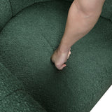 Delaney Green Boucle Swivel Chair with Ottoman from Homelegance - Luna Furniture