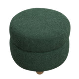 Delaney Green Boucle Swivel Chair with Ottoman from Homelegance - Luna Furniture