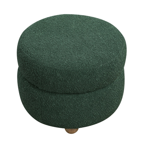 Delaney Green Boucle Swivel Chair with Ottoman from Homelegance - Luna Furniture