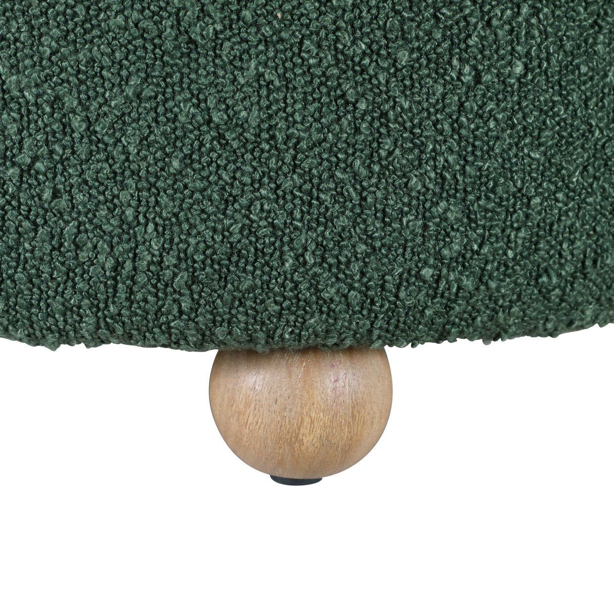 Delaney Green Boucle Swivel Chair with Ottoman from Homelegance - Luna Furniture
