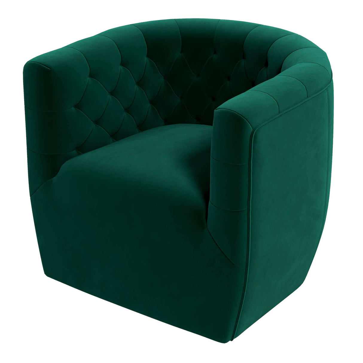 Delaney Green Velvet Swivel Chair from Ashcroft Furniture - Luna Furniture