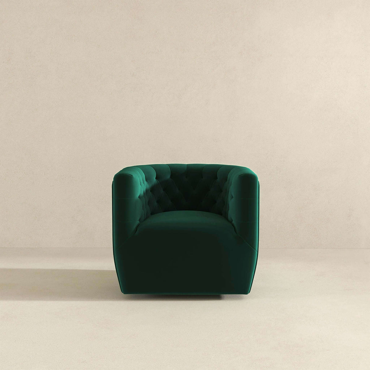 Delaney Green Velvet Swivel Chair from Ashcroft Furniture - Luna Furniture