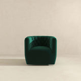 Delaney Green Velvet Swivel Chair from Ashcroft Furniture - Luna Furniture