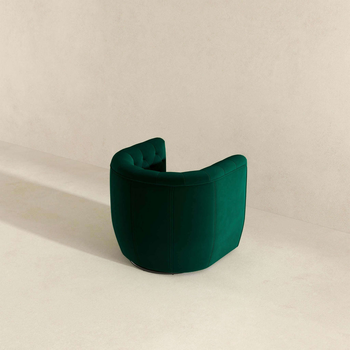 Delaney Green Velvet Swivel Chair from Ashcroft Furniture - Luna Furniture