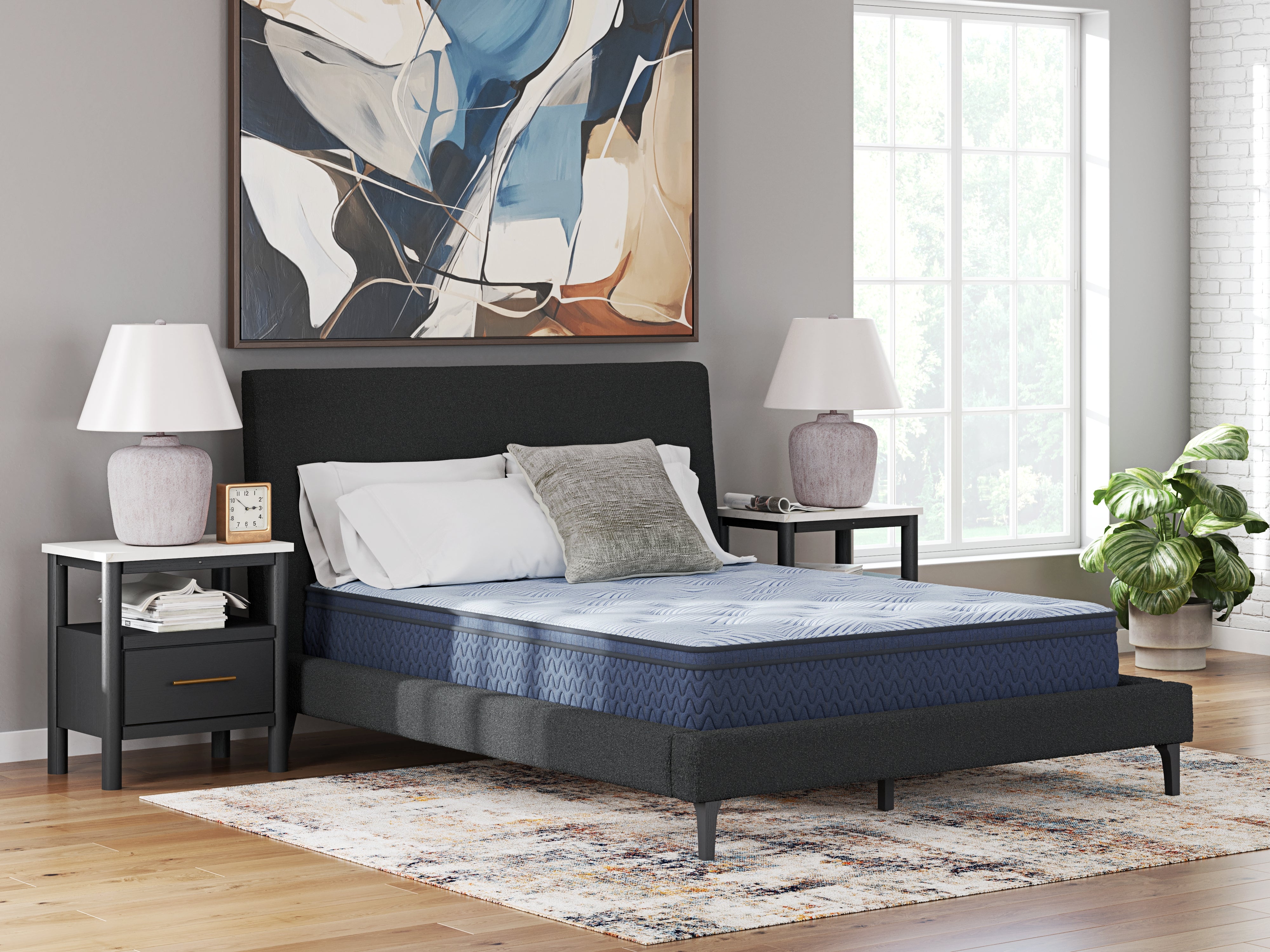 Dellyn 12 Hybrid Light Blue King Mattress – Luna Furniture