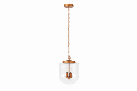 Delphi Pendant Lamp - Coarse Gold and Clear Glass from Ashcroft Furniture - Luna Furniture