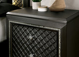 Demetria Metallic Gray Night Stand from Furniture of America - Luna Furniture