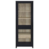 Denison Black 3-Piece Entertainment Center 79-inch TV Stand from Coaster - Luna Furniture