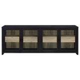 Denison Black 79-inch 4-Door TV Stand Media Console from Coaster - Luna Furniture