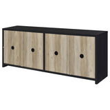 Denison Black 79-inch 4-Door TV Stand Media Console from Coaster - Luna Furniture