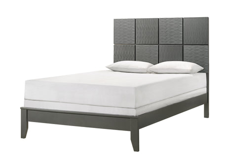 Denker Gunmetal Full Panel Bed from Crown Mark - Luna Furniture