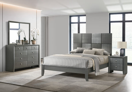 Denker Gunmetal Panel Youth Bedroom Set from Crown Mark - Luna Furniture