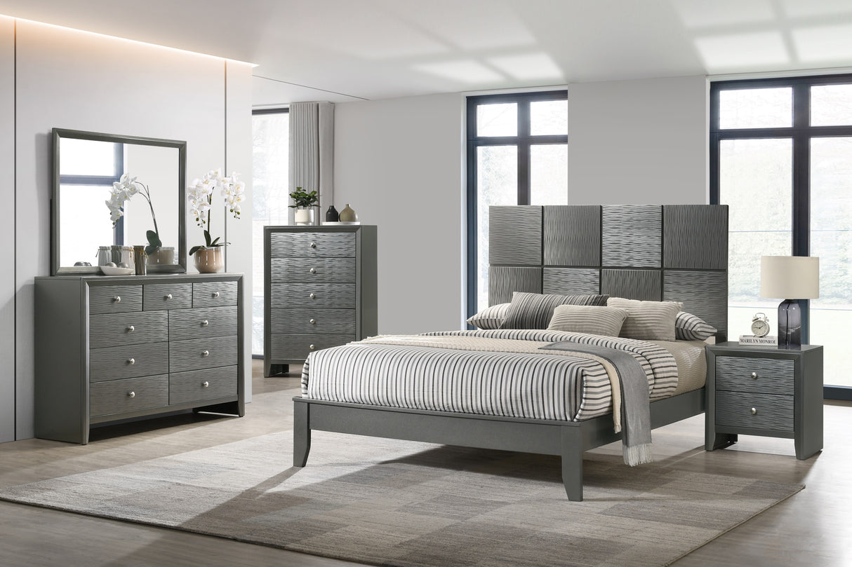 Denker Gunmetal Panel Youth Bedroom Set from Crown Mark - Luna Furniture