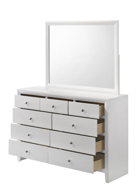 Denker White Panel Bedroom Set from Crown Mark - Luna Furniture