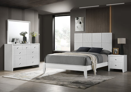 Denker White Panel Bedroom Set from Crown Mark - Luna Furniture