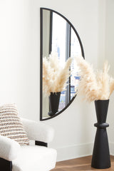 Denlow Black Accent Mirror from Ashley - Luna Furniture
