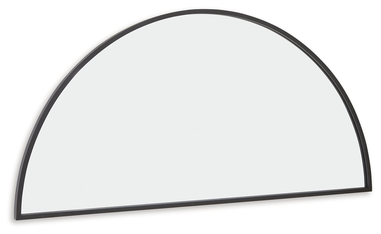 Denlow Black Accent Mirror from Ashley - Luna Furniture