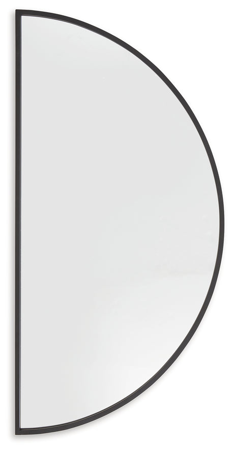 Denlow Black Accent Mirror from Ashley - Luna Furniture